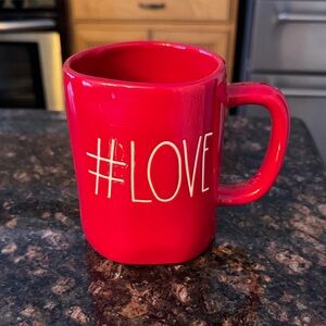 Rae Dunn Red #LOVE Mug